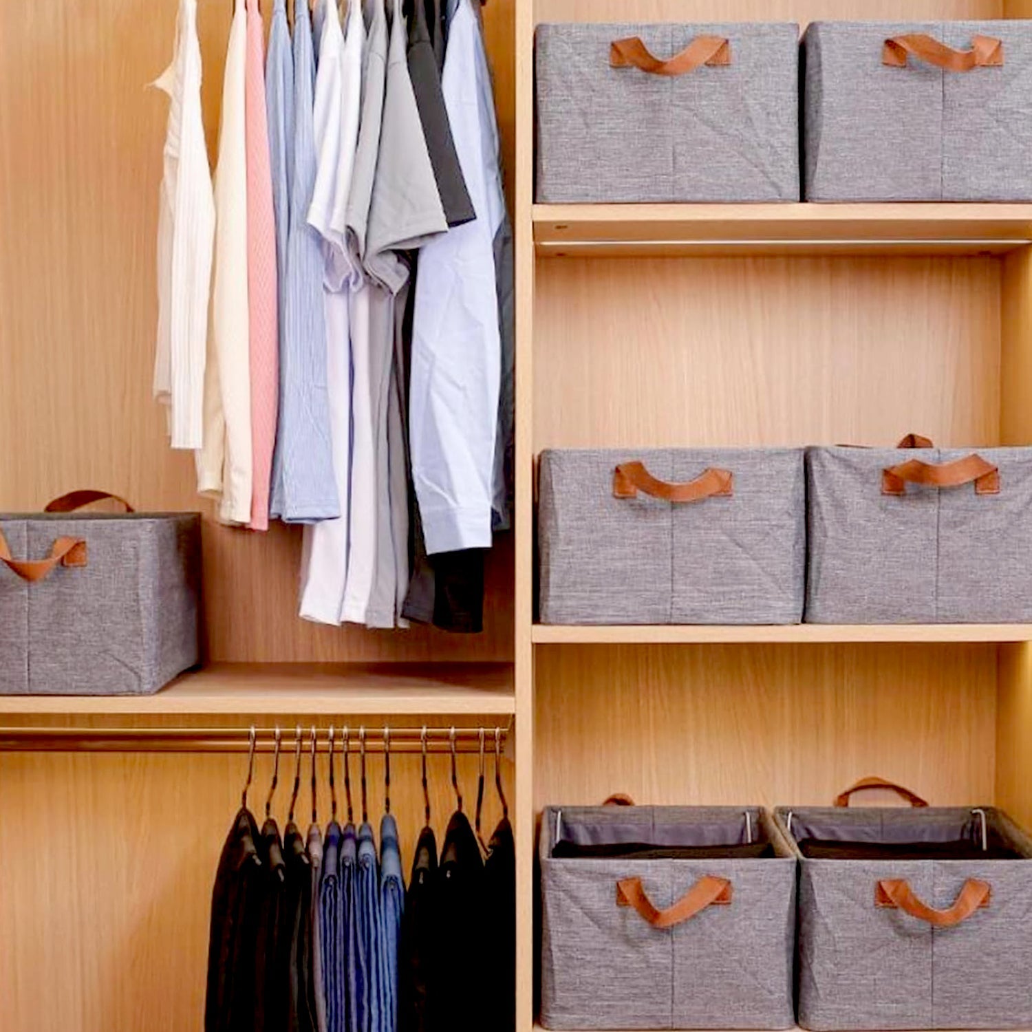 12627 FOLDABLE STORAGE BOX WITH LID AND HANDLES, COTTON AND LINEN STORAGE BINS AND BASKETS ORGANIZER FOR NURSERY, CLOSET, BEDROOM, HOME (45 Cm) 12627 FOLDABLE STORAGE BOX WITH LID AND HANDLES, COTTON AND LINEN STORAGE BINS AND BASKETS ORGANIZER FOR NURSERY, CLOSET, BEDROOM, HOME (45 Cm)
